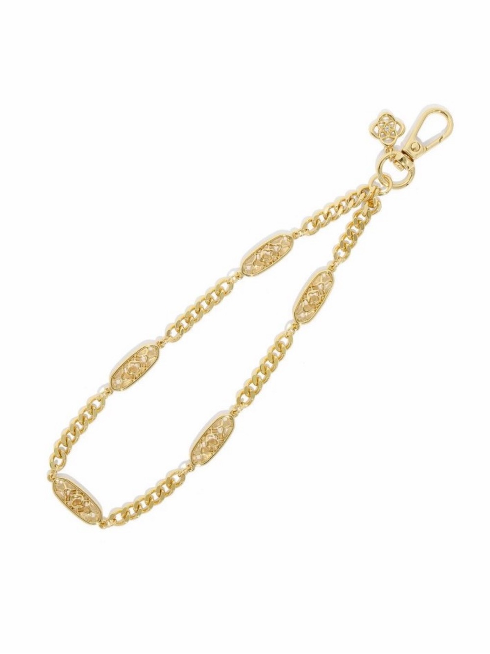 Kendra Scott Gold Filigree Wristlet.